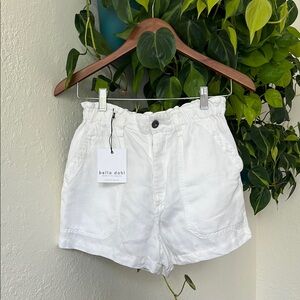 Bella Dahl White High Waist Shorts